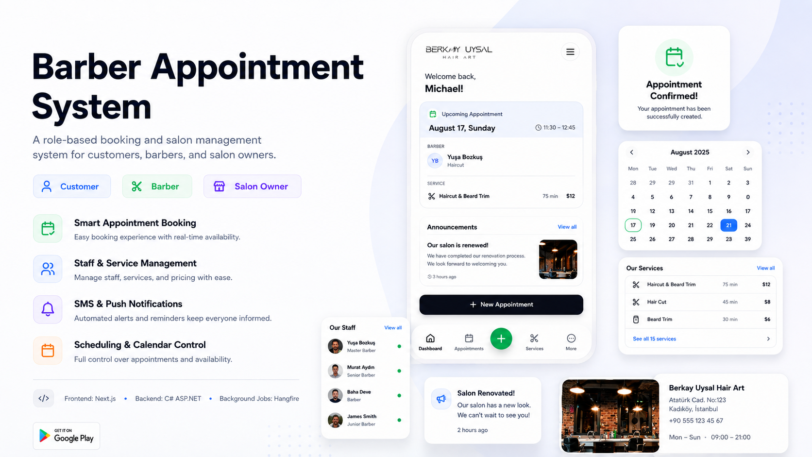 Barber Appointment System